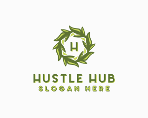 Organic Leafy Garden logo design