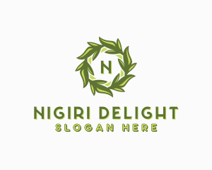 Organic Leafy Garden logo design