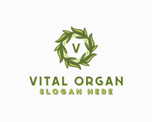 Organic Leafy Garden logo design