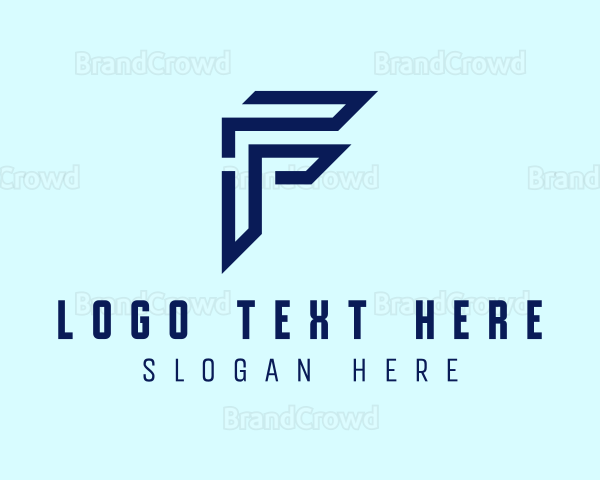 Technology Minimalist Letter F Logo