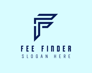 Technology Minimalist Letter F logo design