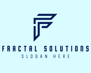 Technology Minimalist Letter F logo design