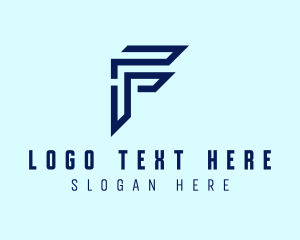 Technology Minimalist Letter F Logo