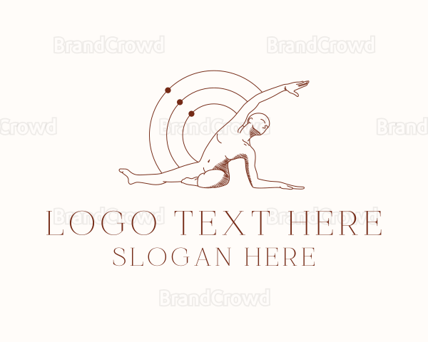 Yoga Human Body Logo