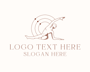 Gymnast - Yoga Human Body logo design
