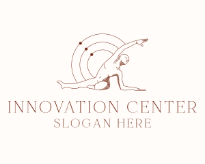 Center - Yoga Human Body logo design