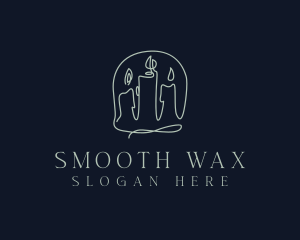 Candle Spa Decoration logo design