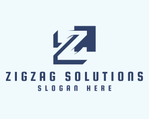 Digital Tech Letter Z logo design