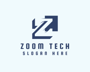 Digital Tech Letter Z logo design