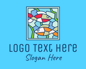 Image - Fish Aquarium Mosaic logo design