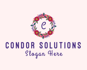 Spring Garden Flower Garland logo design