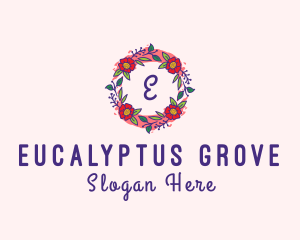 Spring Garden Flower Garland logo design