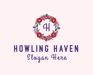 Spring Garden Flower Garland logo design