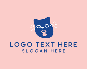 Blob - Coffee Cat Cafe logo design