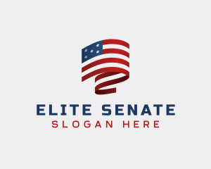 Senate - American National Flag logo design