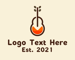 Music Lessons - Nature Music Plant logo design