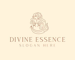 Greek Woman Goddess logo design