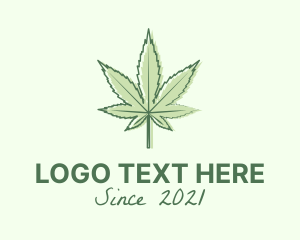 Herb - Green Marijuana Farm logo design