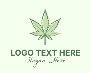 Green Marijuana Farm Logo