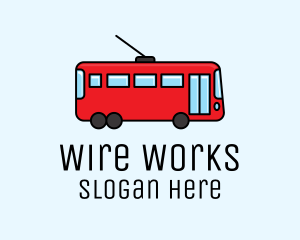 Wire - Bus Transportation Transit logo design