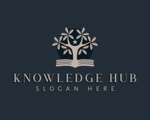 Book Tree Plant logo design