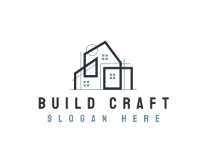 Construction Building Realty logo design