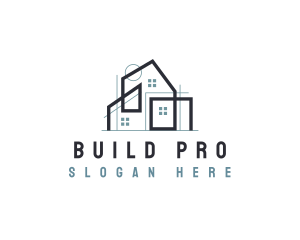 Construction Building Realty logo design