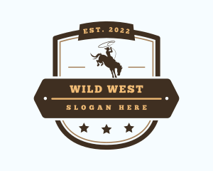 Rodeo Western Cowboy logo design