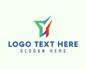 Advertising - Creative Company Letter Y logo design