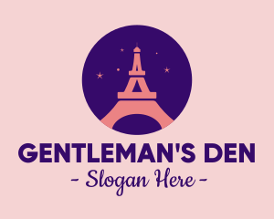 Romantic Paris Night  logo design