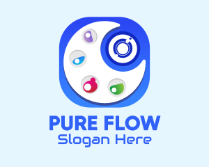 Filter - Camera Art Palette App logo design