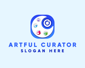 Camera Art Palette App  logo design