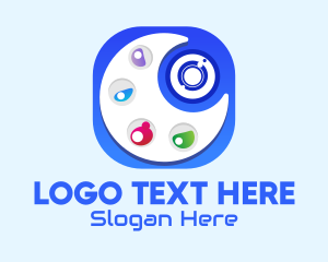 Social Media - Camera Art Palette App logo design