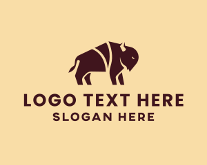 Livestock - Bison Butcher Farm logo design