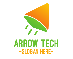 Fast Arrow Rocket  logo design