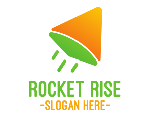 Fast Arrow Rocket  logo design