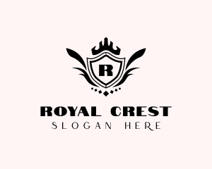 Royal Crest Shield logo design