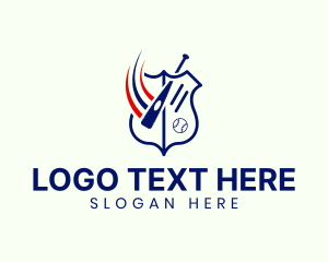Softball - Baseball Team Shield logo design