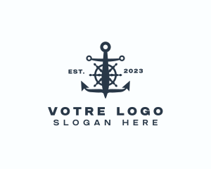 Marine Anchor Wheel  Logo