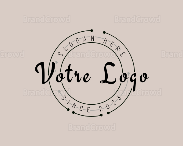 Abstract Cursive Business Logo