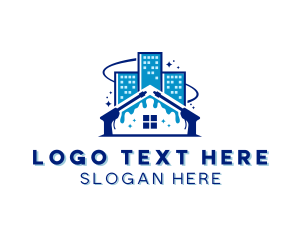 Building - Home Building Washer Cleaning logo design
