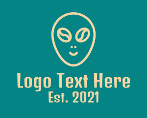 Extraterrestrial - Alien Coffee Eye logo design