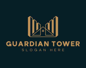 Building Property Skyscraper logo design