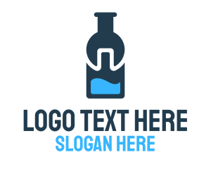 Alcohol - Water Bottle Fix logo design