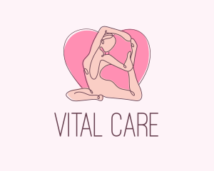 Yoga Fitness Pose Logo