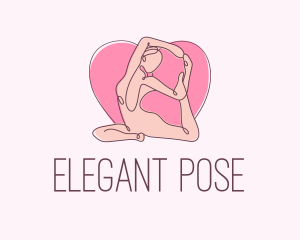 Pose - Yoga Fitness Pose logo design