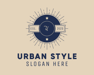 Craft Beer - Hipster Lifestyle Circle Badge logo design