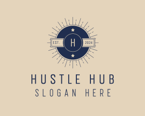 Hipster Lifestyle Circle Badge  logo design