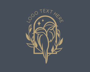 Sanctuary - Luxury Gold Birds logo design