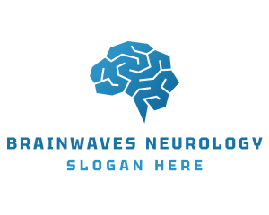 Neurology - Blue Mental Brain logo design